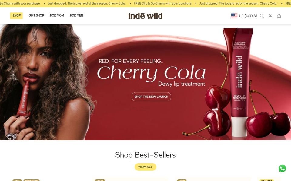 indē wild homepage screenshot